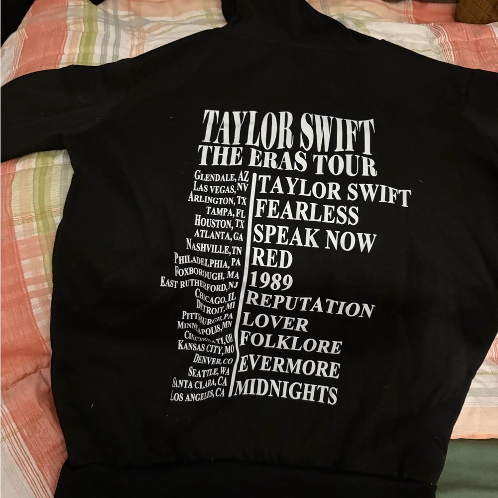 Taylor Swift The Eras Tour Black Hoodie - Picture 2 of 2